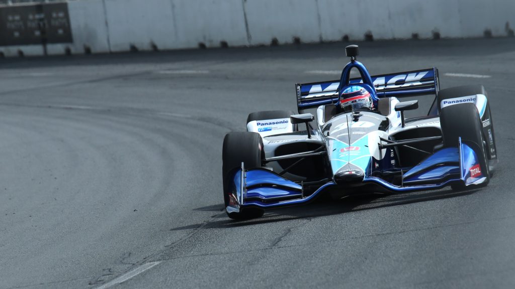 Takuma Sato sails through Turn 2 during practice for the Honda Indy Toronto -- Photo by: Matt Fraver